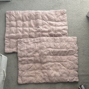 Set of Parachute pink quilt pillow cases